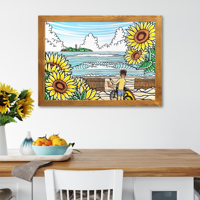 Wood Panel B2（Surfers Paradise）with Frame