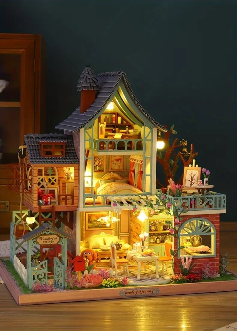 ドールハウス キット DIY ミニチュア アンティーク風 かわいい