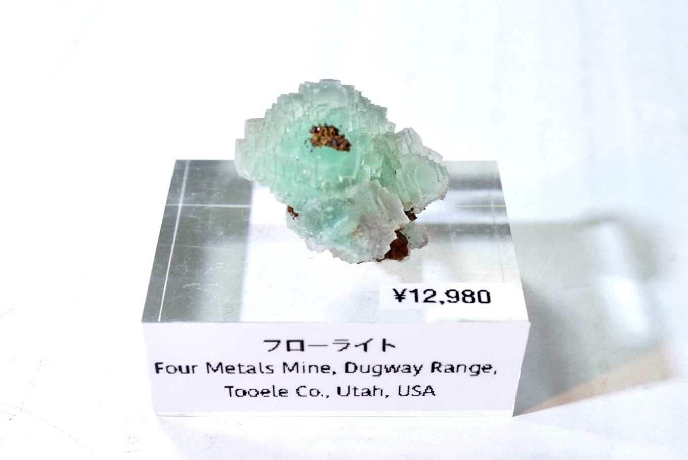 アメリカ、イリノイ州Hasties Quarryのバイオレットフローライト