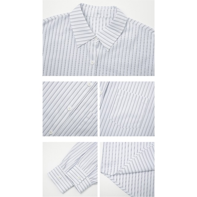 Minimal stripe over shirt A00246