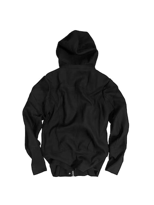 【CinderVein】Multi-Zip Hooded Cargo Jacket