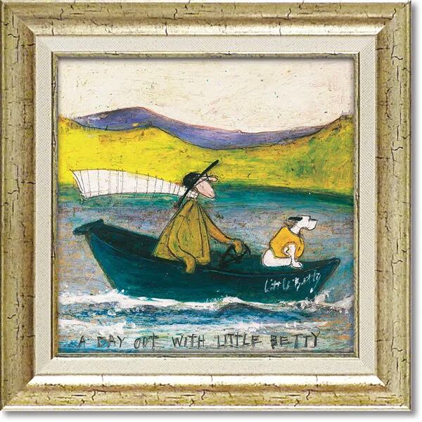 サムトフト「リトルベティ号と出発！」Ｍサイズ ゲル加工アート アートフレーム 絵画 インテリア