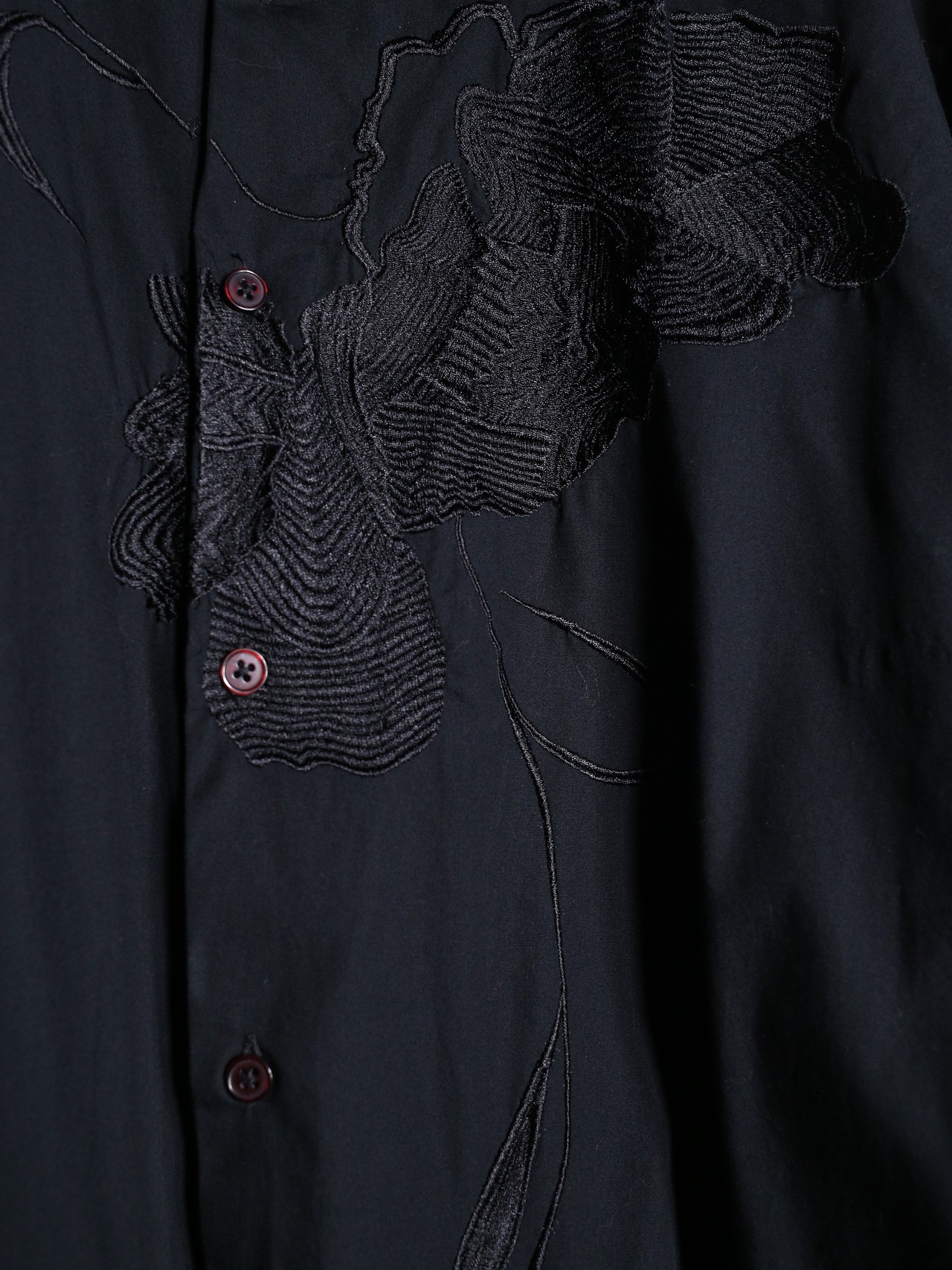 "刺繍" front and back big design XXL over silhouette shirt - 10