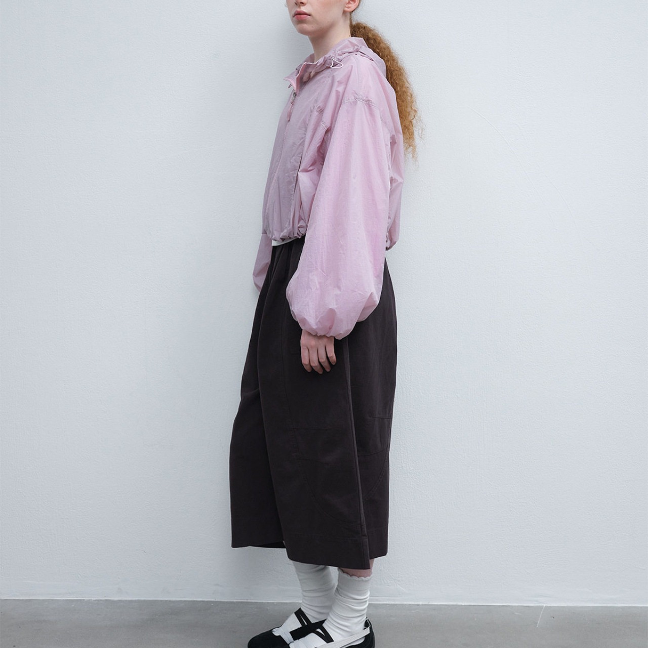 Zip-Up Cropped Hooded Jacket 【5color】 T4475