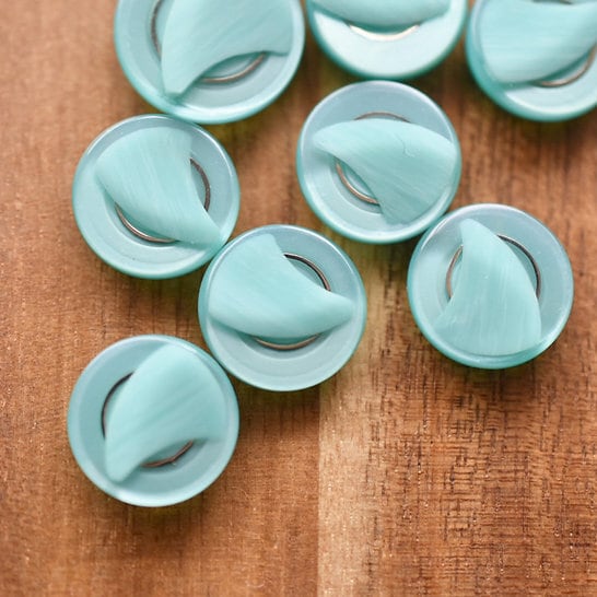 シルバーリング×パステルグリーン 13㎜