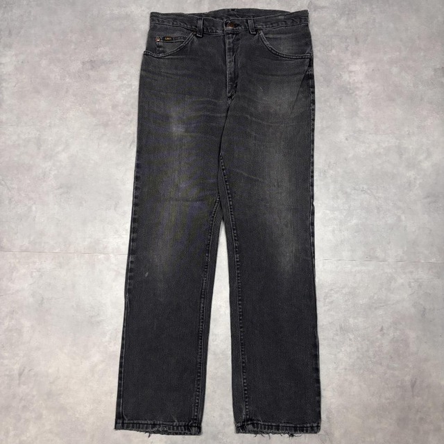 Lee リー W32 ブラックデニム ボトム パンツ 古着 黒 19693