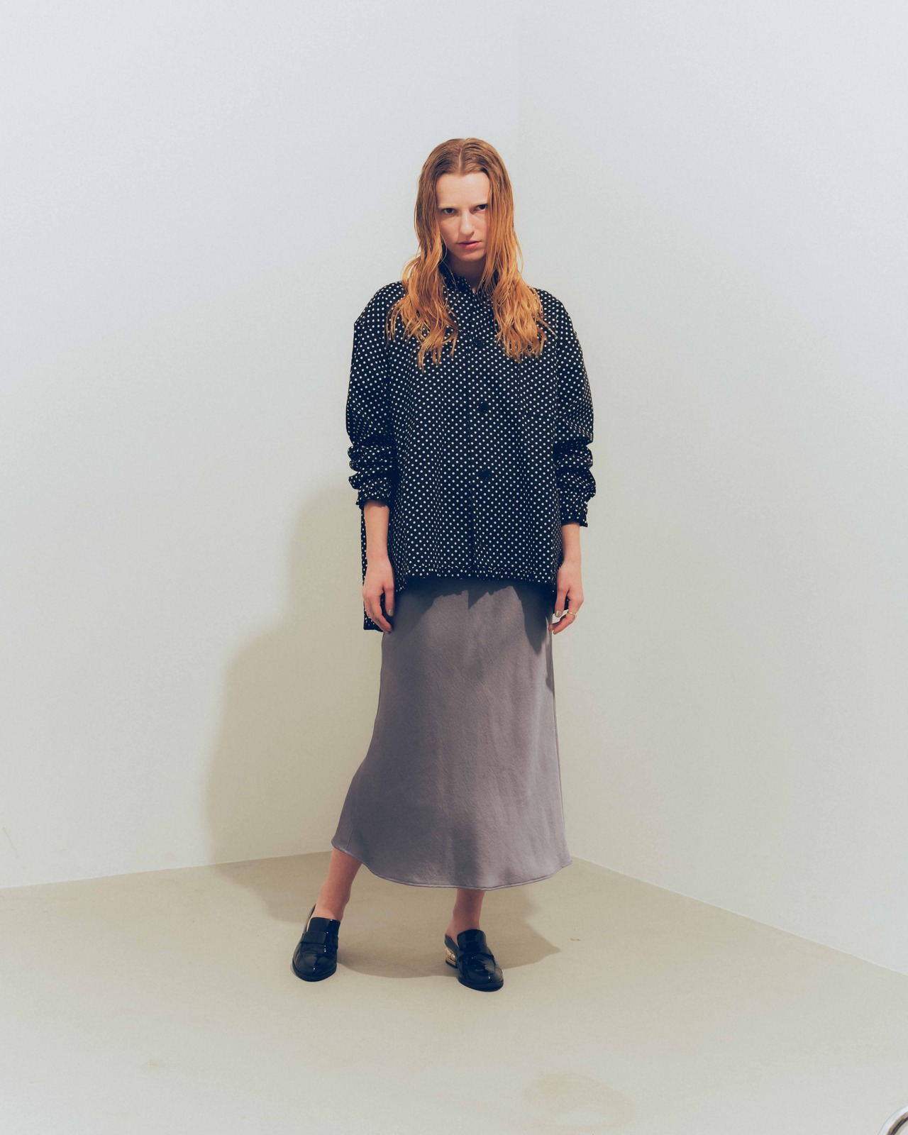 NICK GEAR  Dot Gather shirt