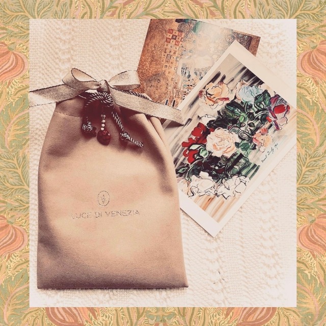 ブラウンエリカビーズネックレス