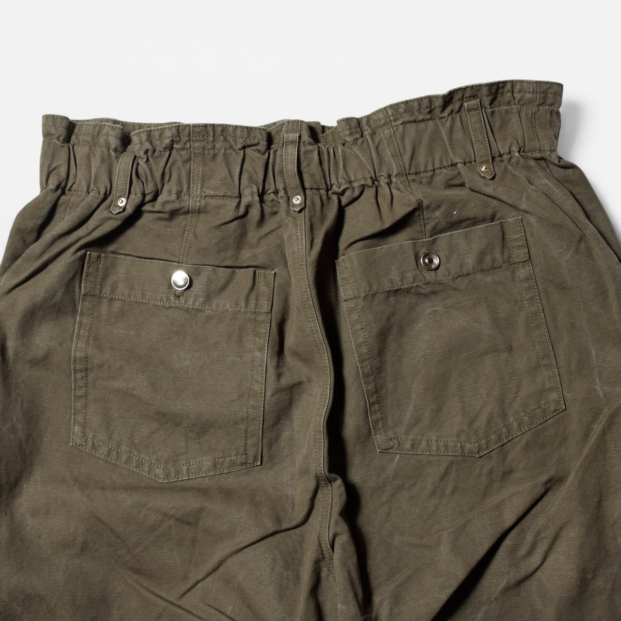 00s BANANA REPUBLIC リネンコットン パンツ オリーブ