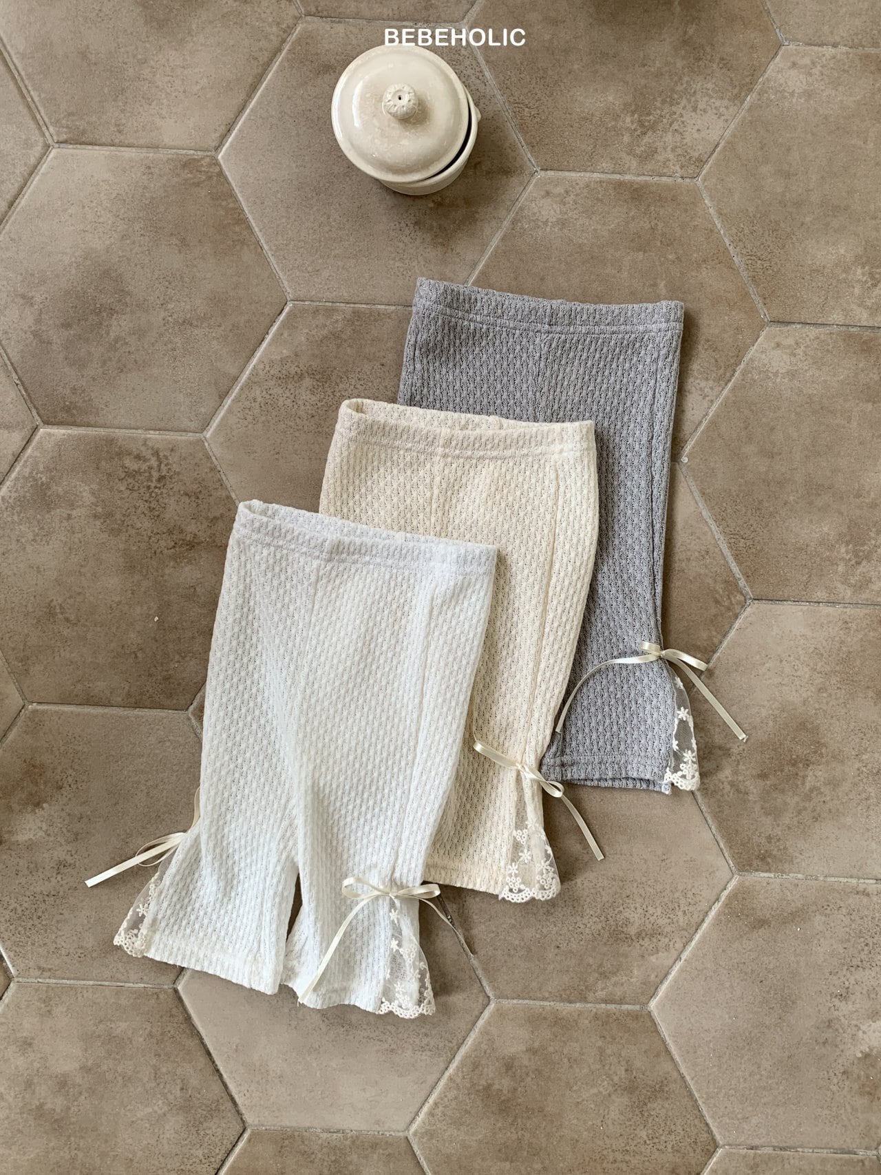 nari lace bootcut【bebeholic】※予約商品発送予定