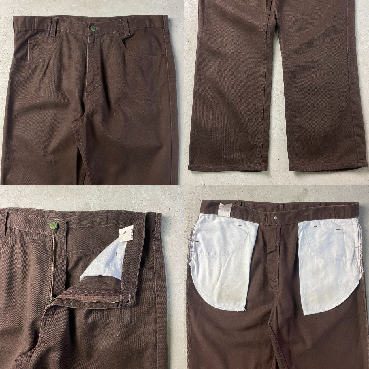 70~80年代 OSHKOSH オシュコシュ 5ポケットパンツ メンズW38 古着 70s