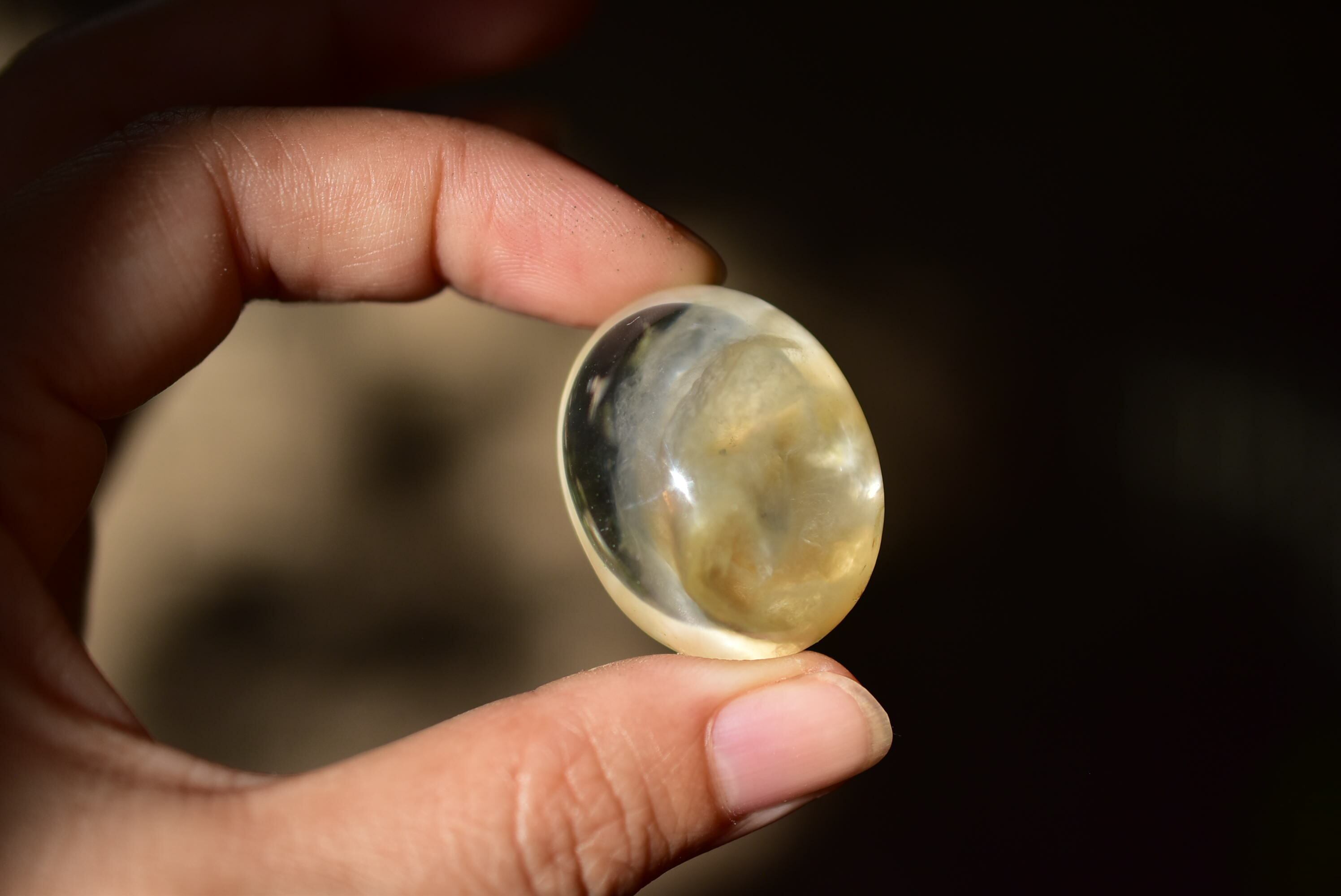 昼の月影☆ガーデンクォーツ ルース gar328 | Funky garuda Stone