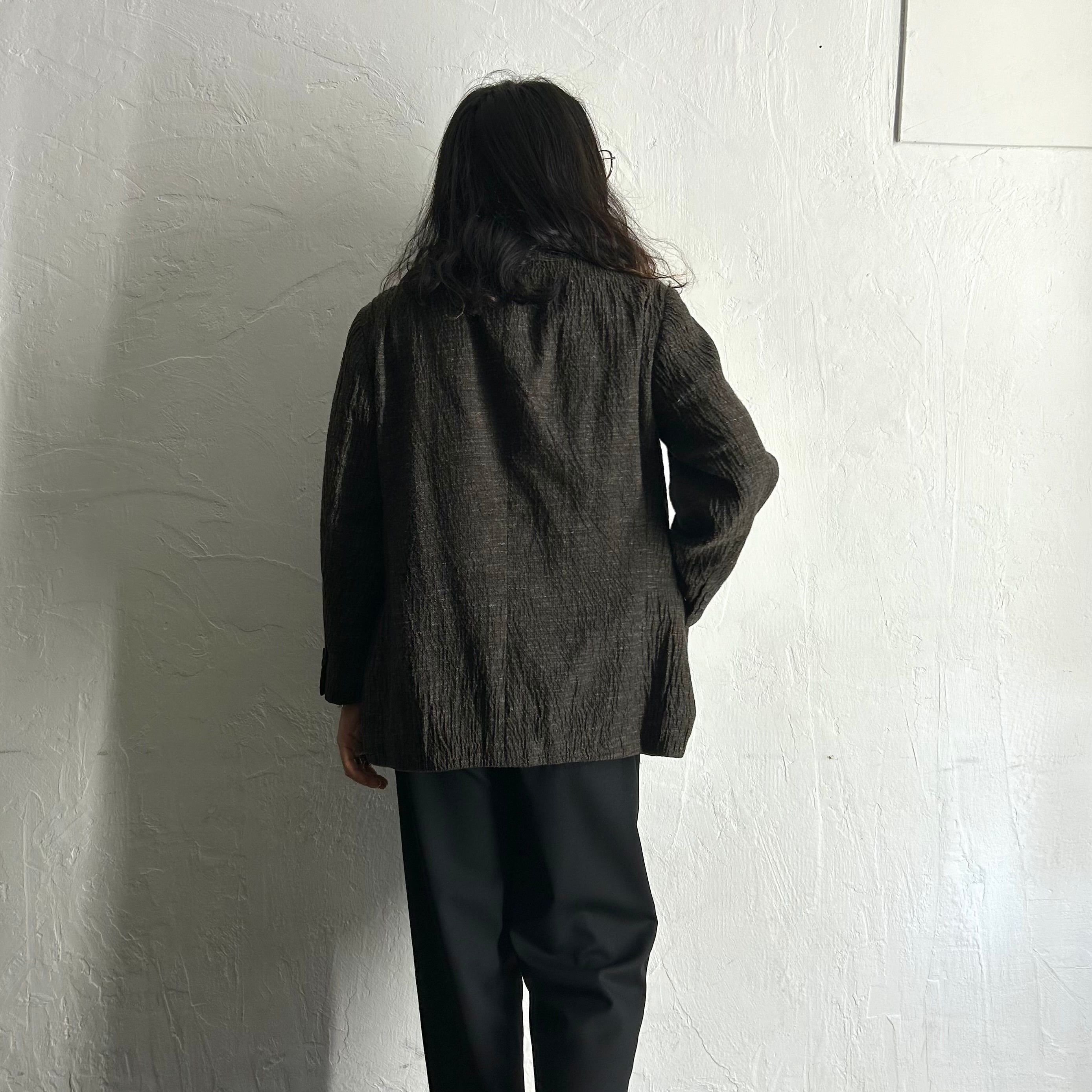2011AW ISSEY MIYAKE Wool×Linen Tailored Jacket | VOLAR 2011AW ISSEY MIYAKE Wool×Linen Tailored Jacket | VOLAR