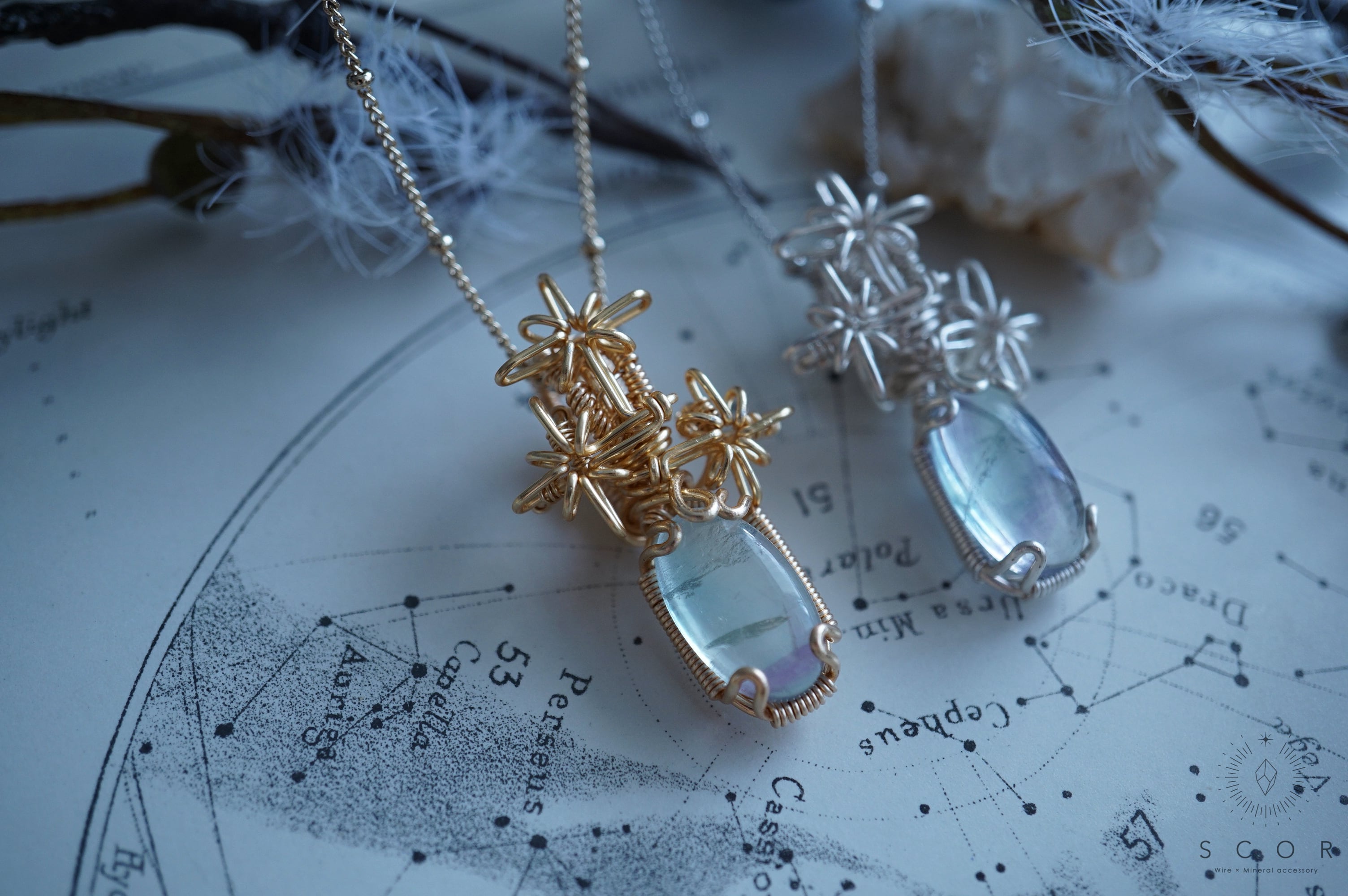 Ray of light - 黄昏時の一番星 (pt236-f-g）（フローライト