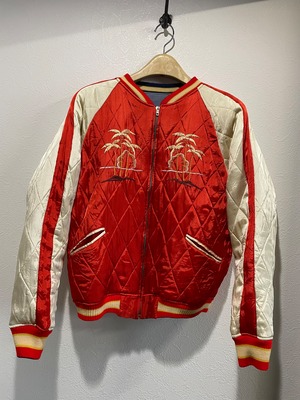 90s～ SILVERSTONE シルバーストーン GUAM グアム サテン中綿スカジャン スーベニアジャケット ネオヴィンテージ