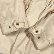 relume レリューム ノーカラー  ウエストドローコード コットン ジャケット F/ホワイト系 レディース