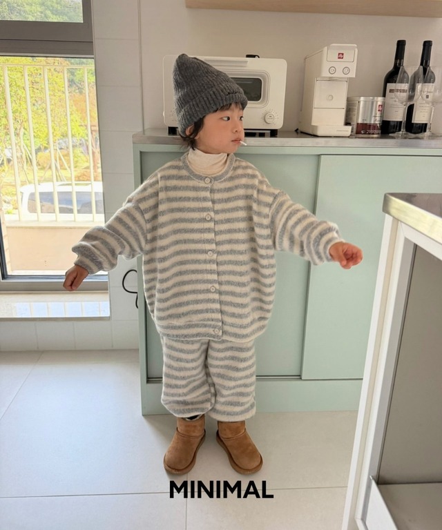 もこもこストライプパンツ ※ジュニアsize 【MINIMAL】