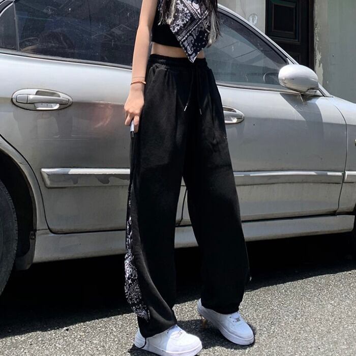 Flowerデザイン カジュアルパンツ スプリングサマーギャザー 春物 夏物 フラワーデザイン ステッチ ケッペル21298795576