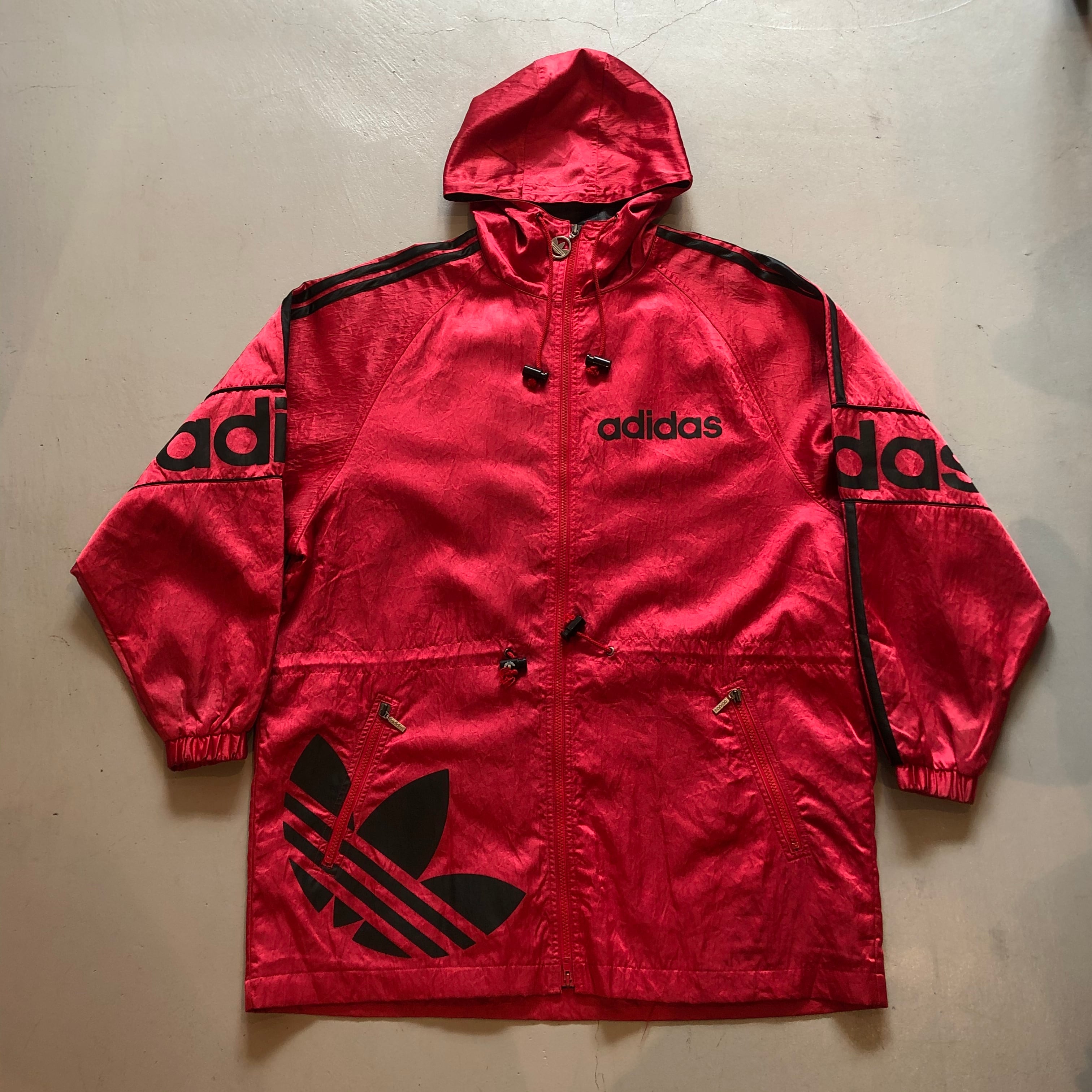 80s〜90s adidas made by DESCENTE nylon bench coat【高円寺店 