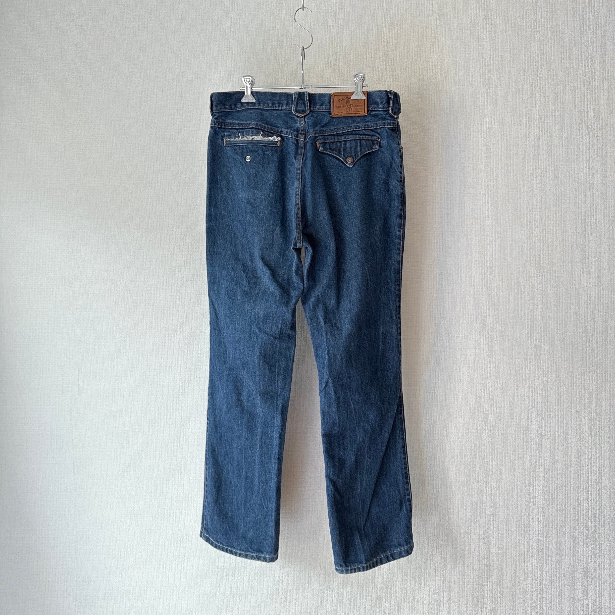 70's~80's Polo Western Straight Denim Pants ポロウエスタン