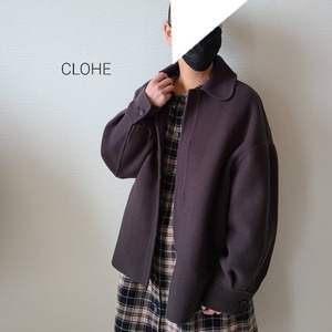 【CLOCHE】ウールシャツコートジャケット(252-84517)