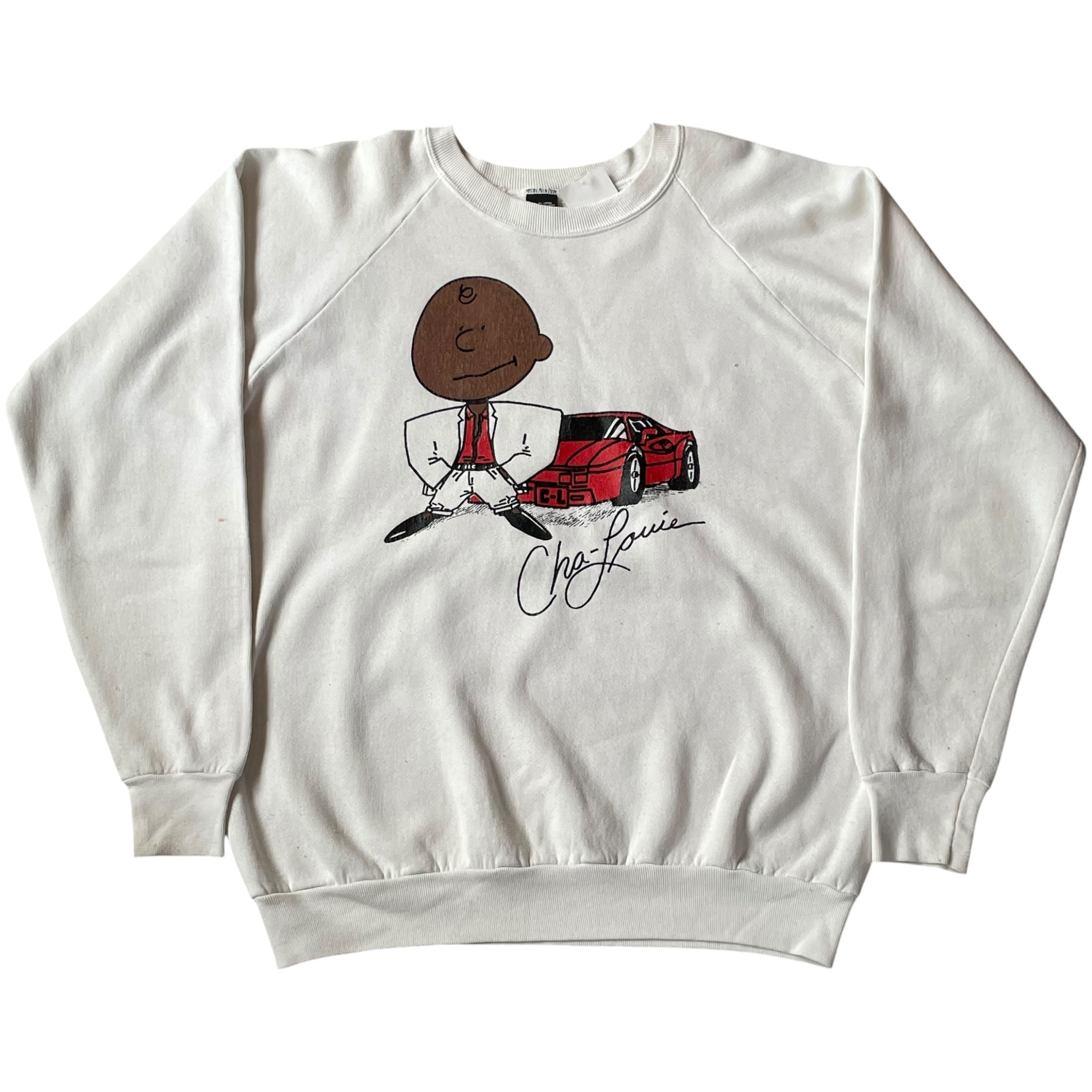 90s Bootleg Charles Brown "Cha-Louie" print sweat