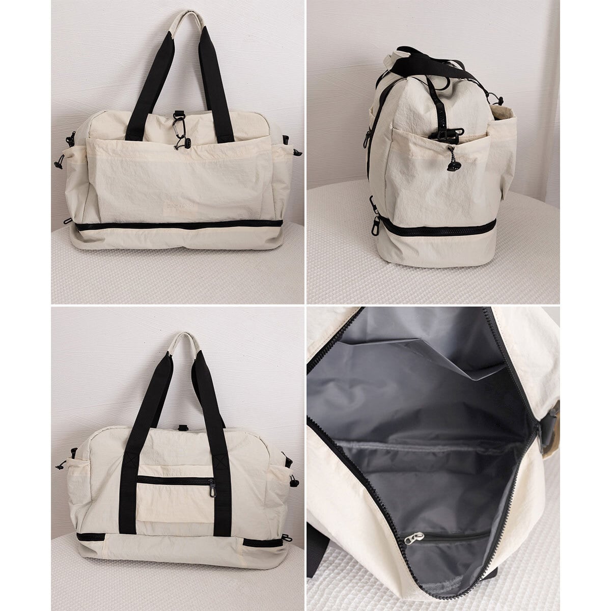 ボストンバッグ 大容量 トラベルバッグ レディース メンズ 韓国 シンプル 大人 カジュアル 旅行 出張 機内持ち込み 乾湿分離ポケット シューズ収納 大人可愛い 大人女子