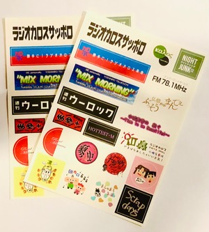 【値下げ】ラジオカロス 番組ロゴステッカー（2枚セット）