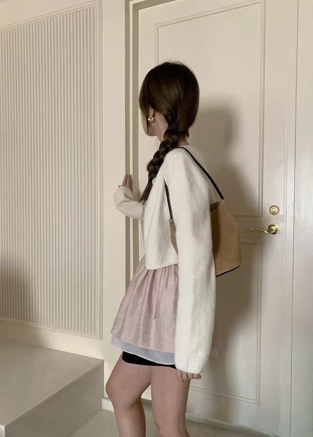 (予約) mellounge  / Baby crop cardigan 3color
