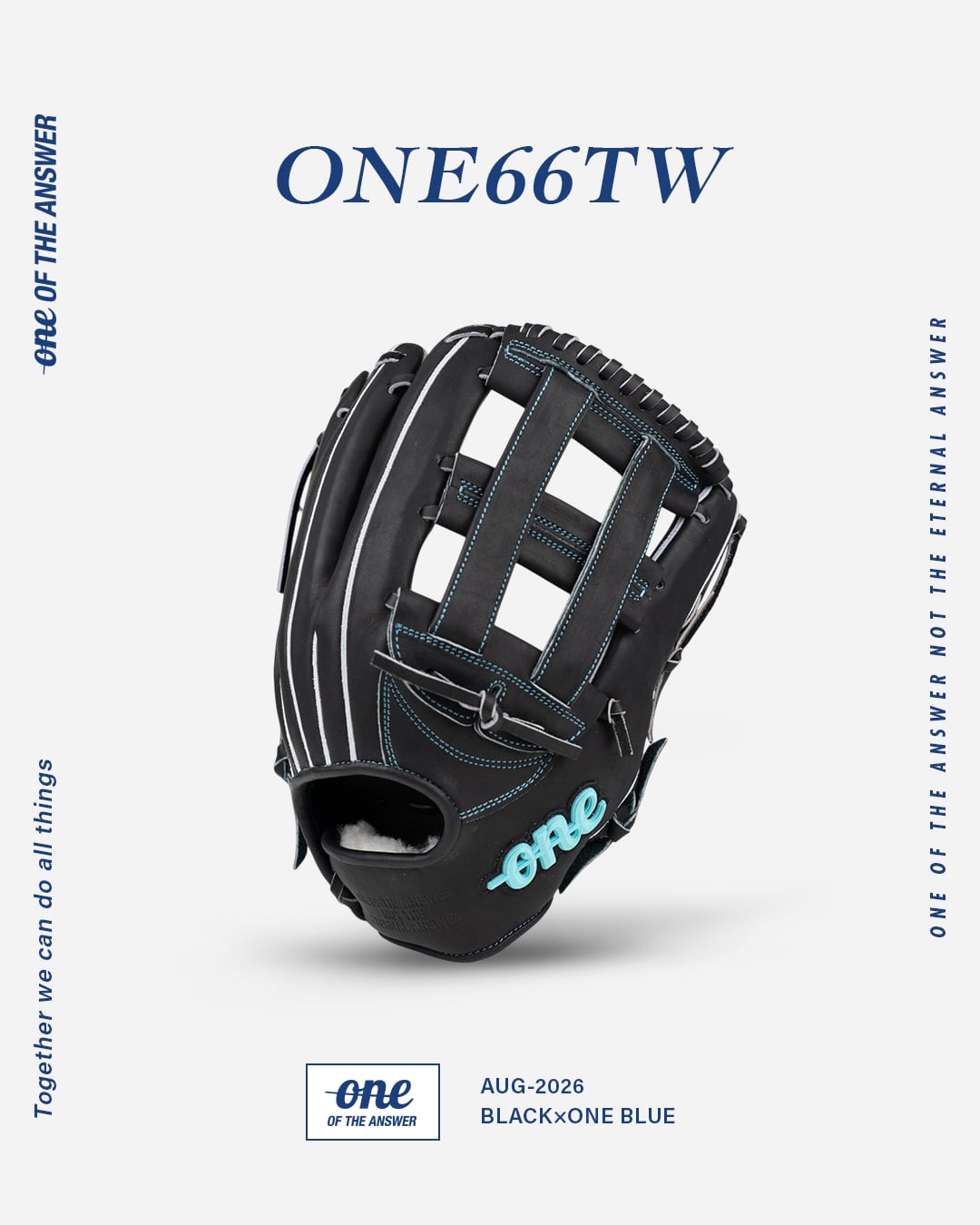 【高校野球対応| ONE66TW| 硬式軟式兼用グラブ | 右投げ用 | シリコンラベル】