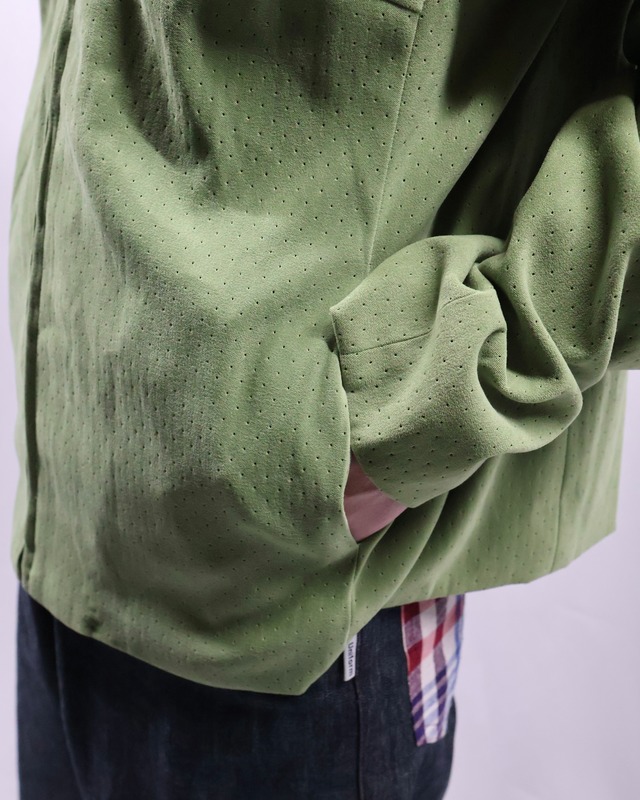 coloring punch hole shirt jacket