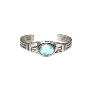 Derbert Vandever silver bangle set with turquoise