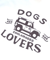 DOGS LOVERSプリントラグランスリーブTシャツ (BLACK)　CQ-49021