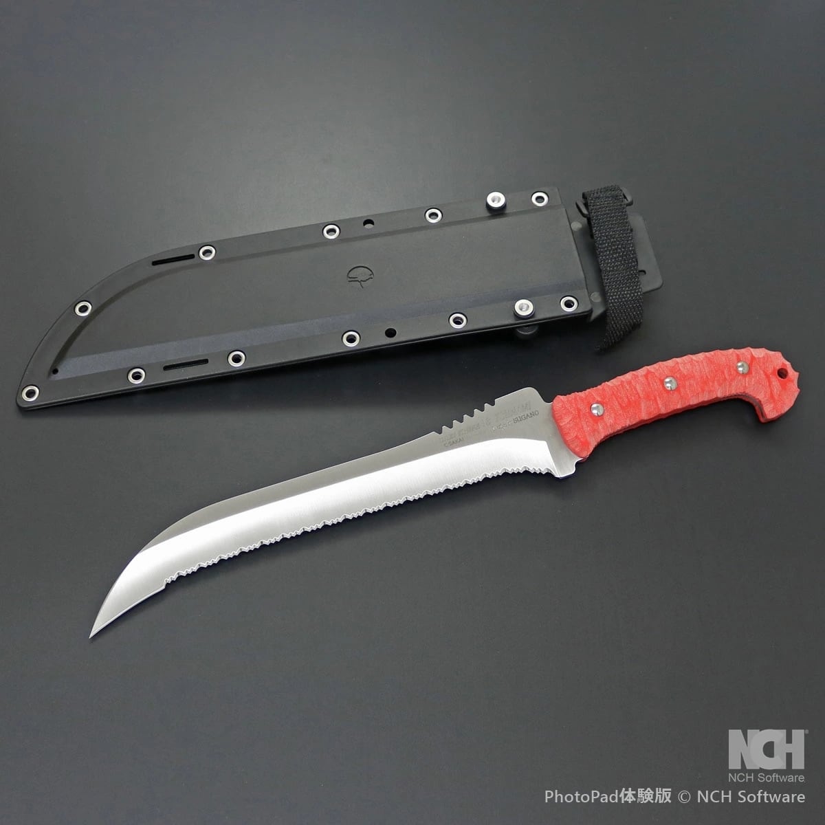 KC-706 関兼常 源兼正 口金付 黒合板柄 牛刀 全長470×刃渡330mm KC-706 関兼常 源兼正 口金付 黒合板柄 牛刀 全長470×刃渡330mm | 岐阜