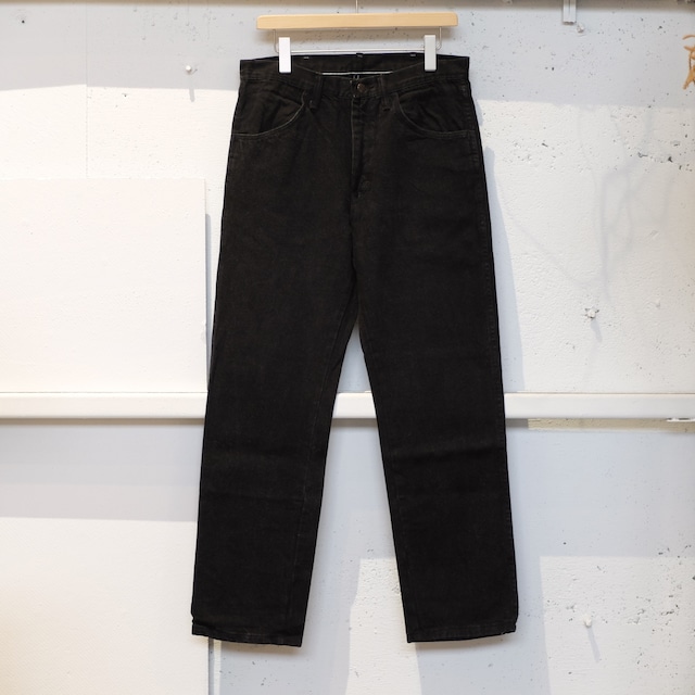 ⑩USED "80's RUSTLER/Black jeans Made in USA" 33×30