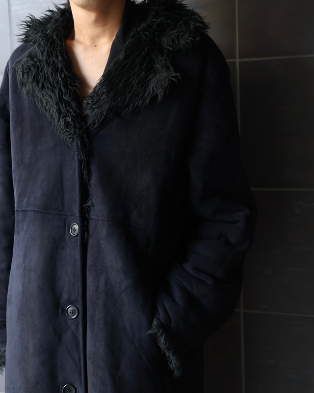 micro suede super long Gang Coat