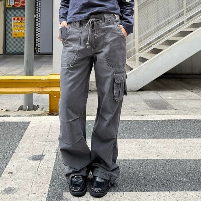 ドロストユーティリティストレートカーゴパンツ 2col R02719