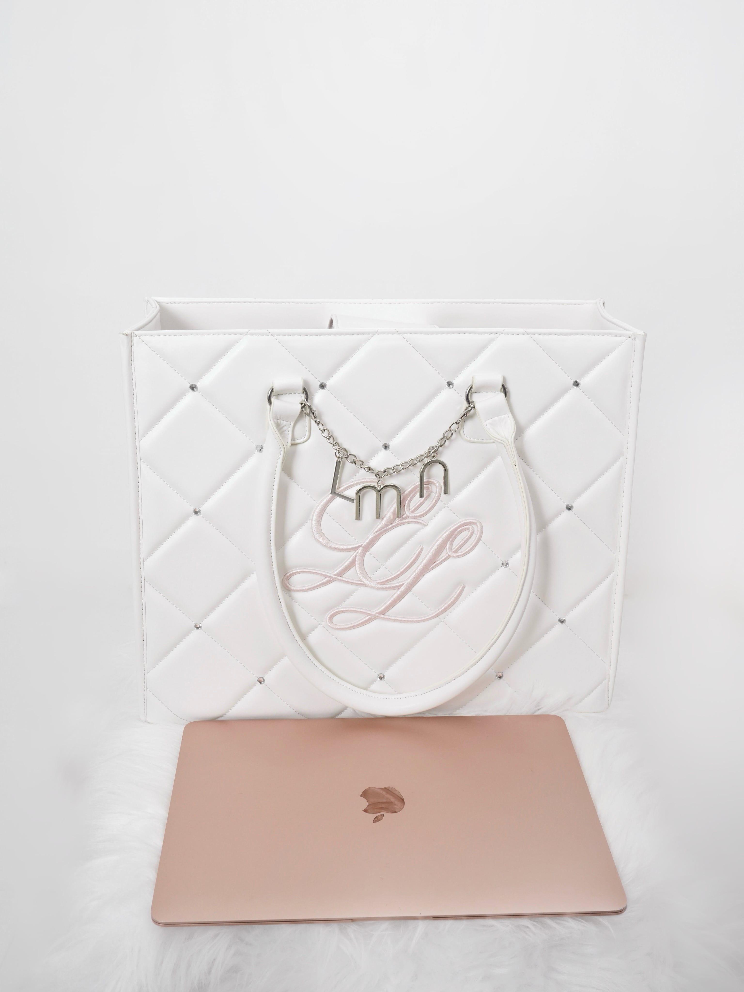 ♥4日間限定受注♥Lumignon quilting tote bag【ホワイト/ピンク】※10