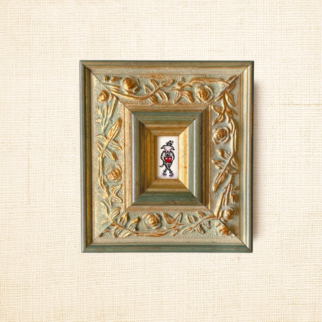 ミニ額縁 原画【 愛の配達人 】dog ver.  / small size frame