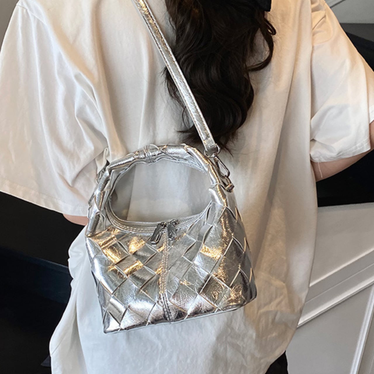 2-way woven bag in 4 colors S1529