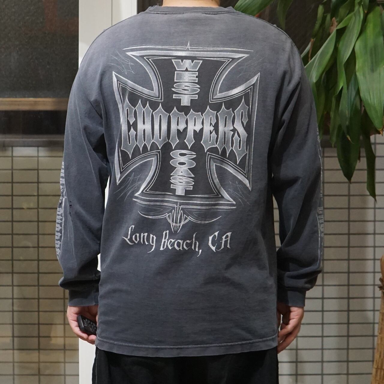 00's West Coast Choppers Devil Spade Red Black S/S 【L】 | JUNK
