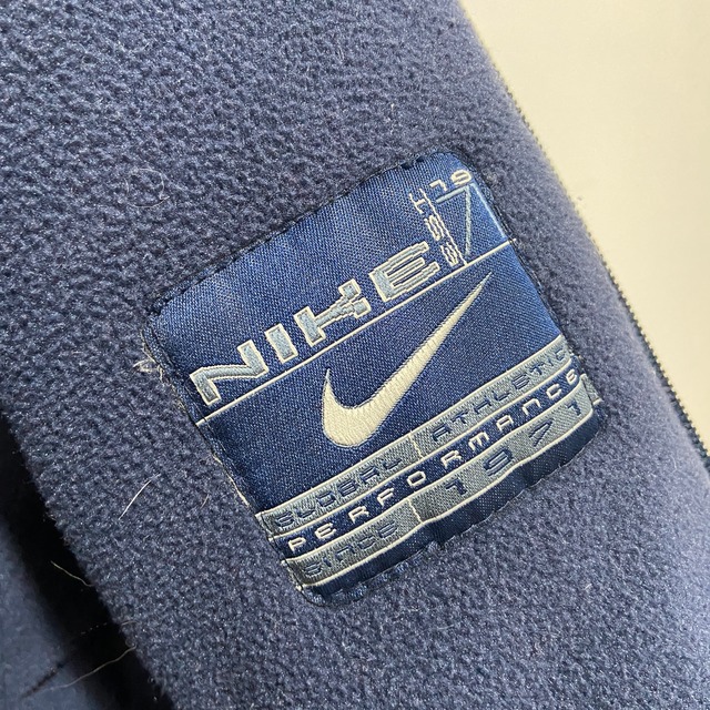 『送料無料』NIKE 中綿マウンテンブルゾン　ネイビー　内フリース　M 00年代