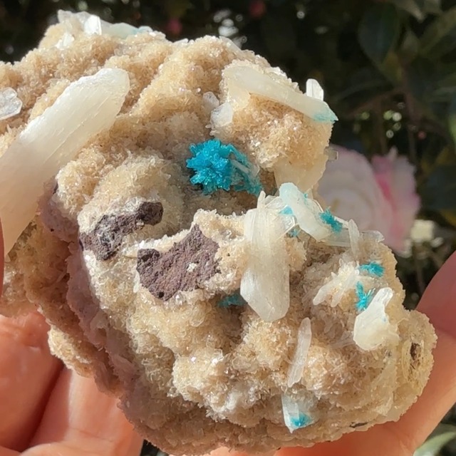 【超美石】カバンサイト（スティルバイト・ヒューランダイト　共生）　原石　1221