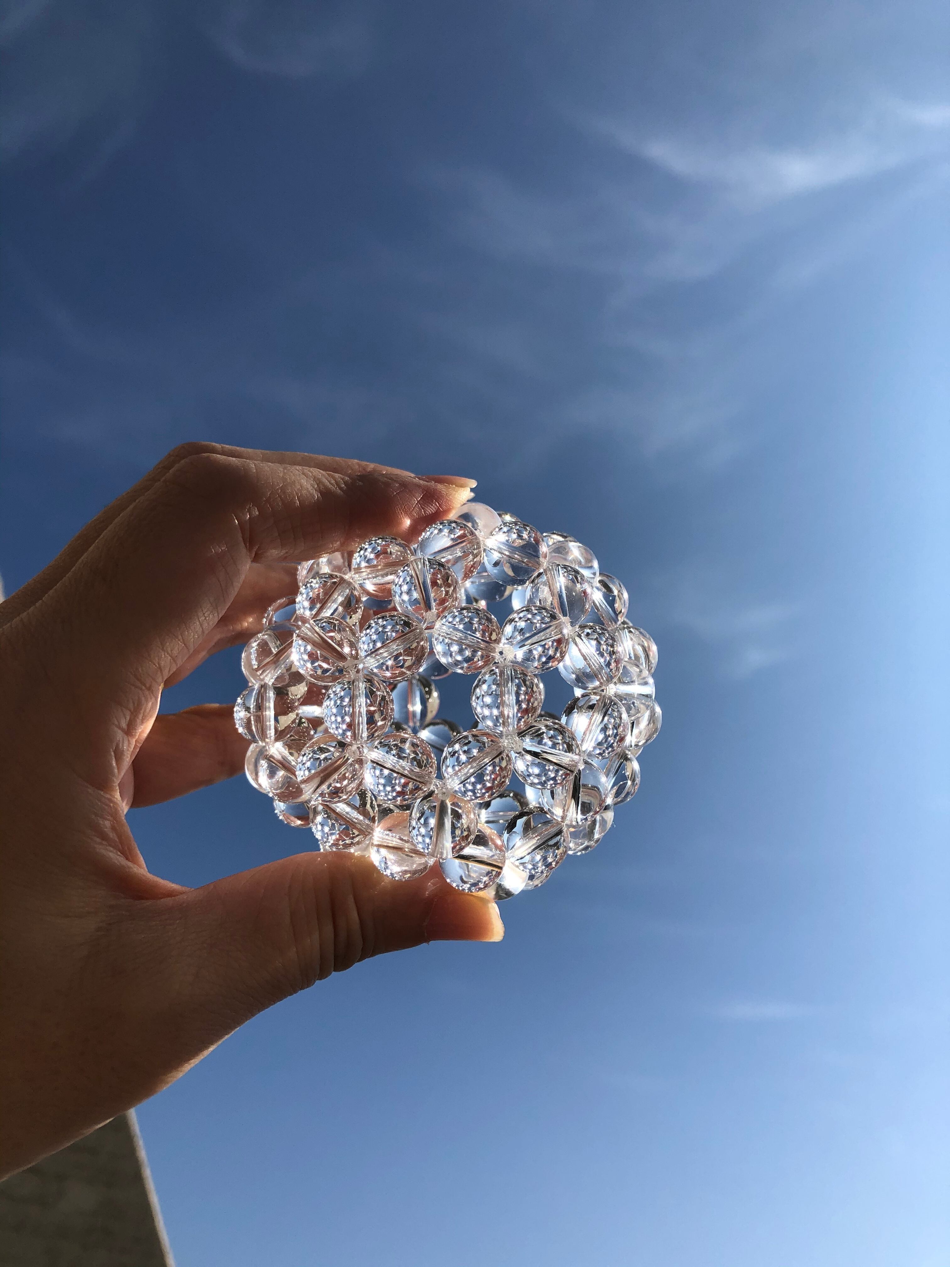 神聖幾何学フラーレン クリスタル12mm製作