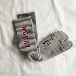 NODAL Logo Socks/Ash Gray