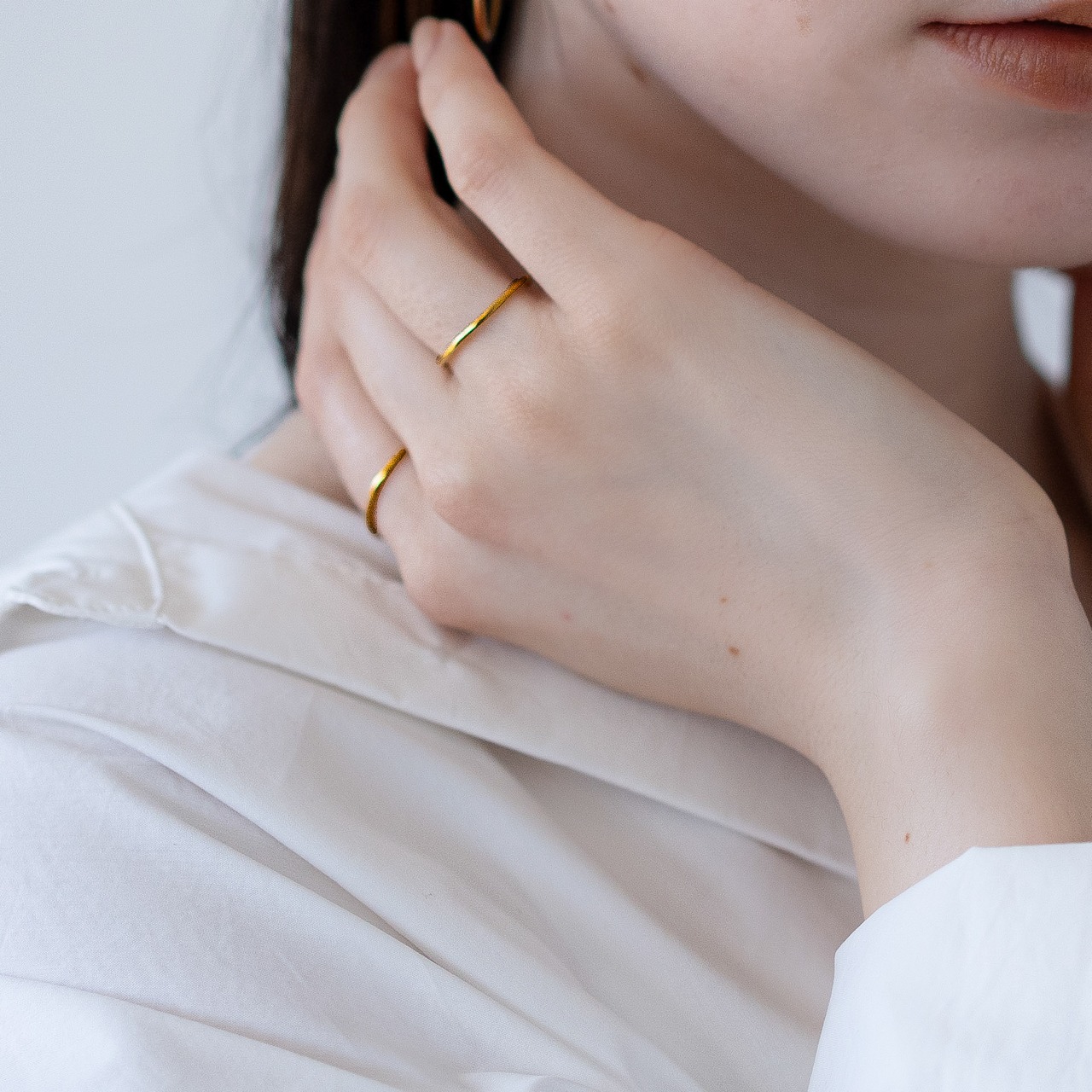 極細 stainless 1mm ring SR196