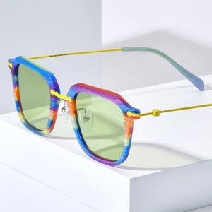 Acetate Titanium Bridge Colorful Sunglasses -wellington- / アセテート チタン ブリッジ カラフル サングラス -ウェリントン-