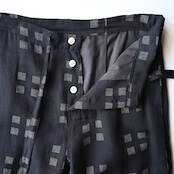 OLD JOE / ORIGINAL PRINTED EASY TROUSER (Square Dot)