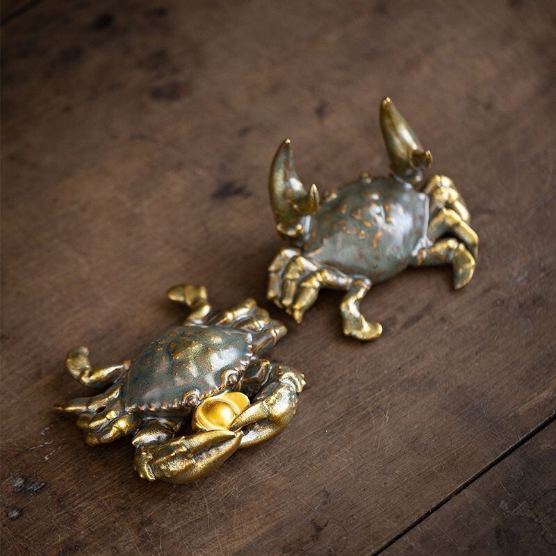 カニ 蟹 風水 置物 風水置物 吉祥 縁起物 招財 開運 財運 金運 商売
