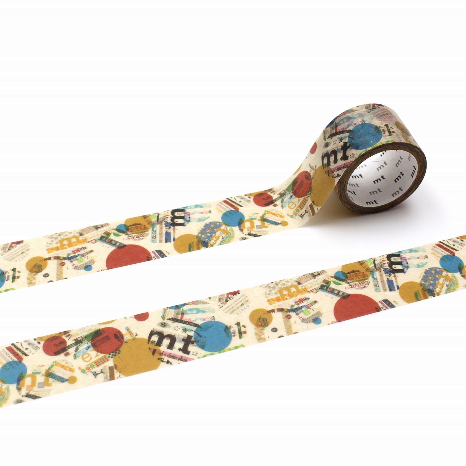 mt upcycle ポスターコラージュ・ドット 25mmマステ MT17